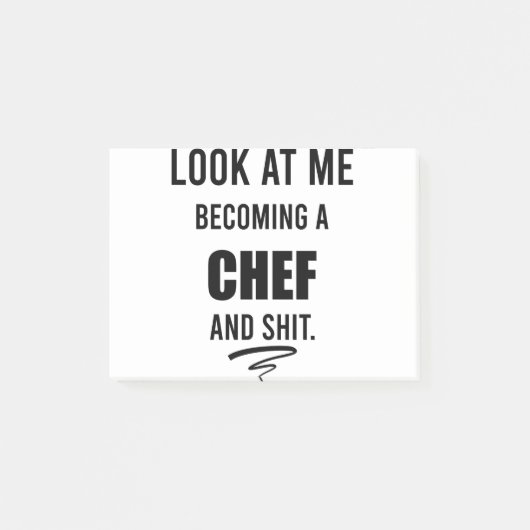 Grappig Kookcadeau Voor Chef Grappig Chef T-Shirt Post-it® Notes (Voorkant)