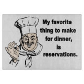 Grappig kookcitaat snijplank (Voorkant)