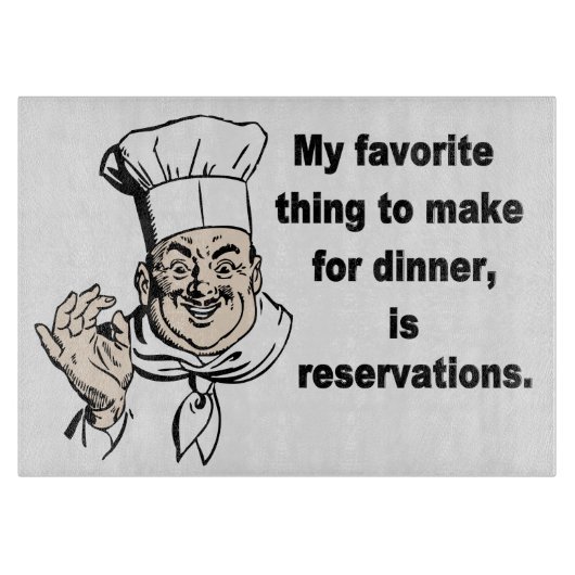 Grappig kookcitaat snijplank (Voorkant)