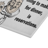 Grappig kookcitaat snijplank (Hoek)