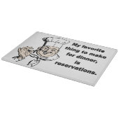 Grappig kookcitaat snijplank (Hoek)