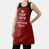 Grappig kookschort - Voeg je eigen Keep Calm citaa Schort (Insitu)