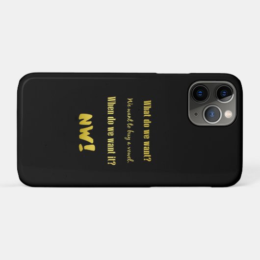 Grappig Koop een klinker — Nu! Case-Mate iPhone Case (Achterkant (horizontaal))