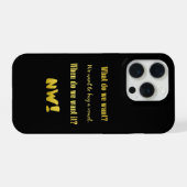 Grappig Koop een klinker — Nu! iPhone Hoesje (Achterkant horizontaal)