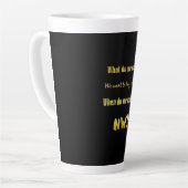 Grappig Koop een klinker — Nu! Latte Mok (Linkerhoek)