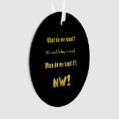 Grappig Koop een klinker — Nu! Ornament (voorkant)