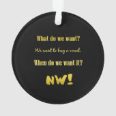 Grappig Koop een klinker — Nu! Ornament (achterkant)