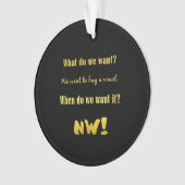 Grappig Koop een klinker — Nu! Ornament (voorkant)