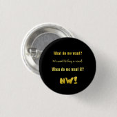Grappig Koop een klinker — Nu! Ronde Button 3,2 Cm (Voorkant /achterkant)