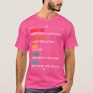 Grappig Koor I Joke Gift Idee Altos Tenors Sopran T-shirt