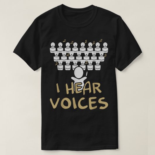 Grappig koordirigent muziek ontwerp t-shirt (Design voorkant)
