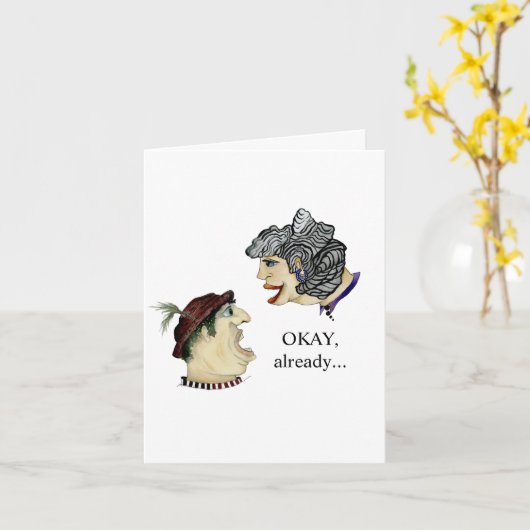 Grappig koppel dat te maken heeft met de realiteit kaart (Gele Bloem)