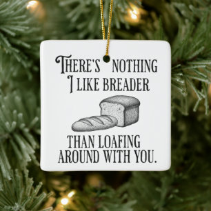 Grappig Koppel Grappige Brood Cadeau Keramisch Ornament