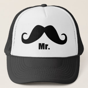 Grappig koppel overeenkomend pet, stel x2 vast mev trucker pet