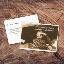 Grappig koppel uit de jaren 30 maakt verhuizing be briefkaart