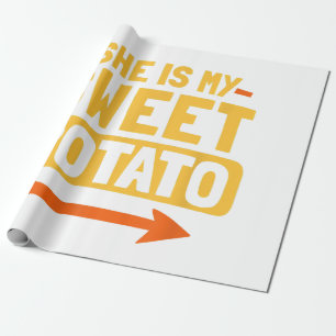 Grappig koppels die overeenkomen met mijn zoete aa cadeaupapier