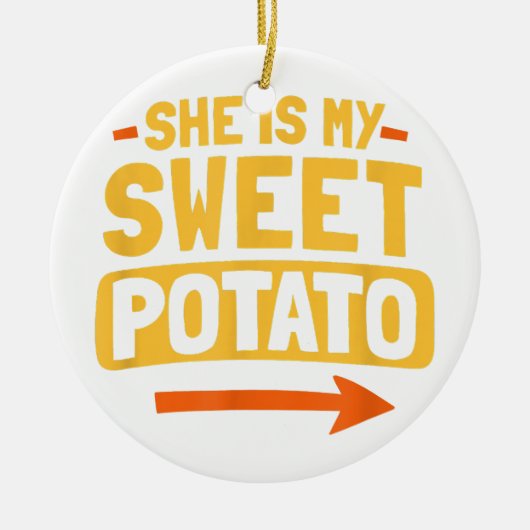 Grappig koppels die overeenkomen met mijn zoete aa keramisch ornament (Voorkant)