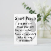 Grappig kortstondige inkomsten. briefkaart (Staand voorkant)