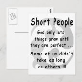 Grappig kortstondige inkomsten. briefkaart (Voorkant / Achterkant)