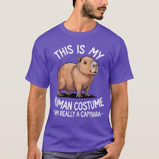 Grappig kostuum capybara cadeau t-shirt (Voorkant)