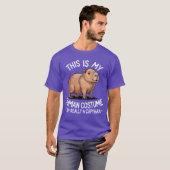 Grappig kostuum capybara cadeau t-shirt (Voorkant volledig)