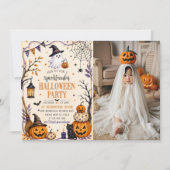 Grappig Kostuum Halloween Feest Kaart (Voorkant)