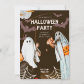 Grappig kostuum Halloween Party uitnodiging (Voorkant)
