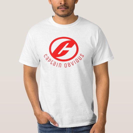 Grappig Kostuum Idee KAPITEIN DUIDELIJK T-shirt (Voorkant)