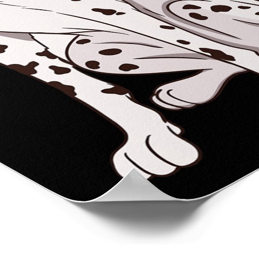 Grappig kostuum voor Halloween Dog Animal Cosplay Poster (Hoek)