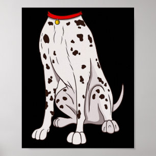 Grappig kostuum voor Halloween Dog Animal Cosplay Poster
