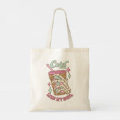 Grappig koud zoals mijn ziel koffie citaat Canvas Tote Bag (Achterkant)