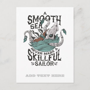 Grappig Kraken Sailor Seaman Navy Octopus Monster Briefkaart