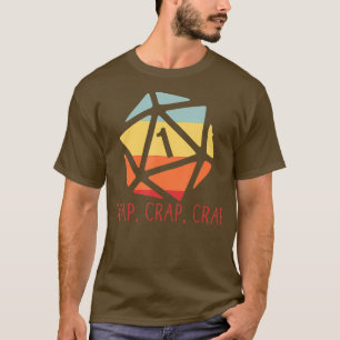 Grappig krap krap, kritisch faalbaar gokken t-shirt