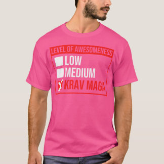 Grappig Krav Maga niveau van ontzagwekkende lage M T-shirt