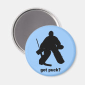 Grappig kreeg puck hockey magneet (Voorkant / Achterkant)