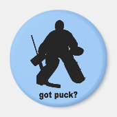Grappig kreeg puck hockey magneet (Voorkant)