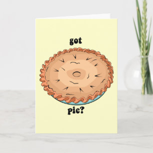 Grappig kreeg taart feestdagen kaart