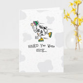 Grappig krijg goed het Begroeten Kaart (Gele Bloem)