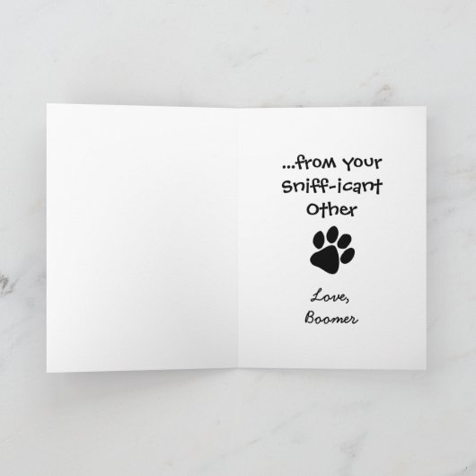 Grappig krijgen goed van hond aangepaste fotokaart kaart (Binnen)