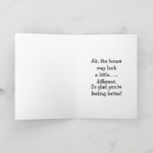 Grappig krijgen goed vrouw Wenskaart Kaart (Binnen)