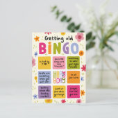 Grappig krijgen oude Humor vrouw geïllustreerd ver Briefkaart (Staand voorkant)