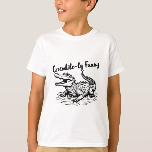 Grappig krokodil T-shirt – Unieke krokodil Design (Voorkant)