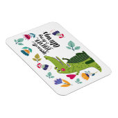 Grappig krokodil Valentijnsdag cadeau Magneet (Rechterzijde)