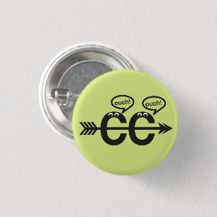 Grappig kruisland loopt © Ouch! Ronde Button 3,2 Cm
