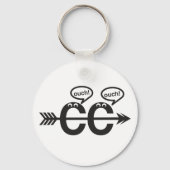 Grappig kruisland ©Ouch! Runner Sleutelhanger (Voorkant)