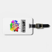 Grappig kunstenaar als verloren terugkeer naar Art Bagagelabel (Voorkant horizontaal)