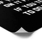 grappig kunstwerk met monteur poster (Hoek)