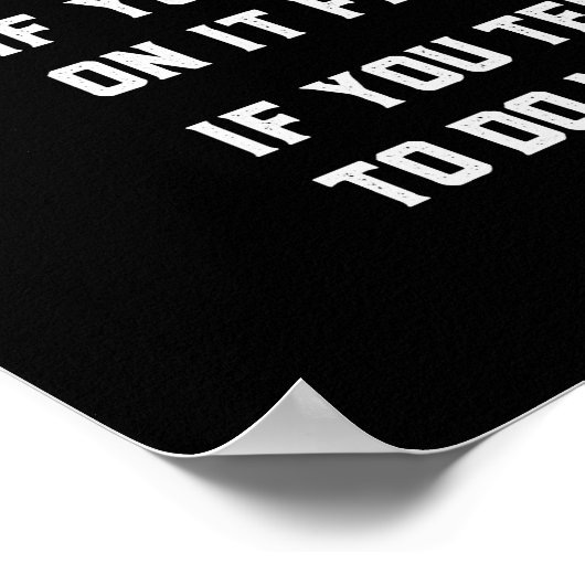 grappig kunstwerk met monteur poster (Hoek)