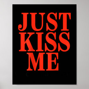 Grappig Kus Me Eerst We Kunnen Later Praten Valent Poster