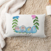 Grappig kussen voor thuis, liefdesvogels (Deken)